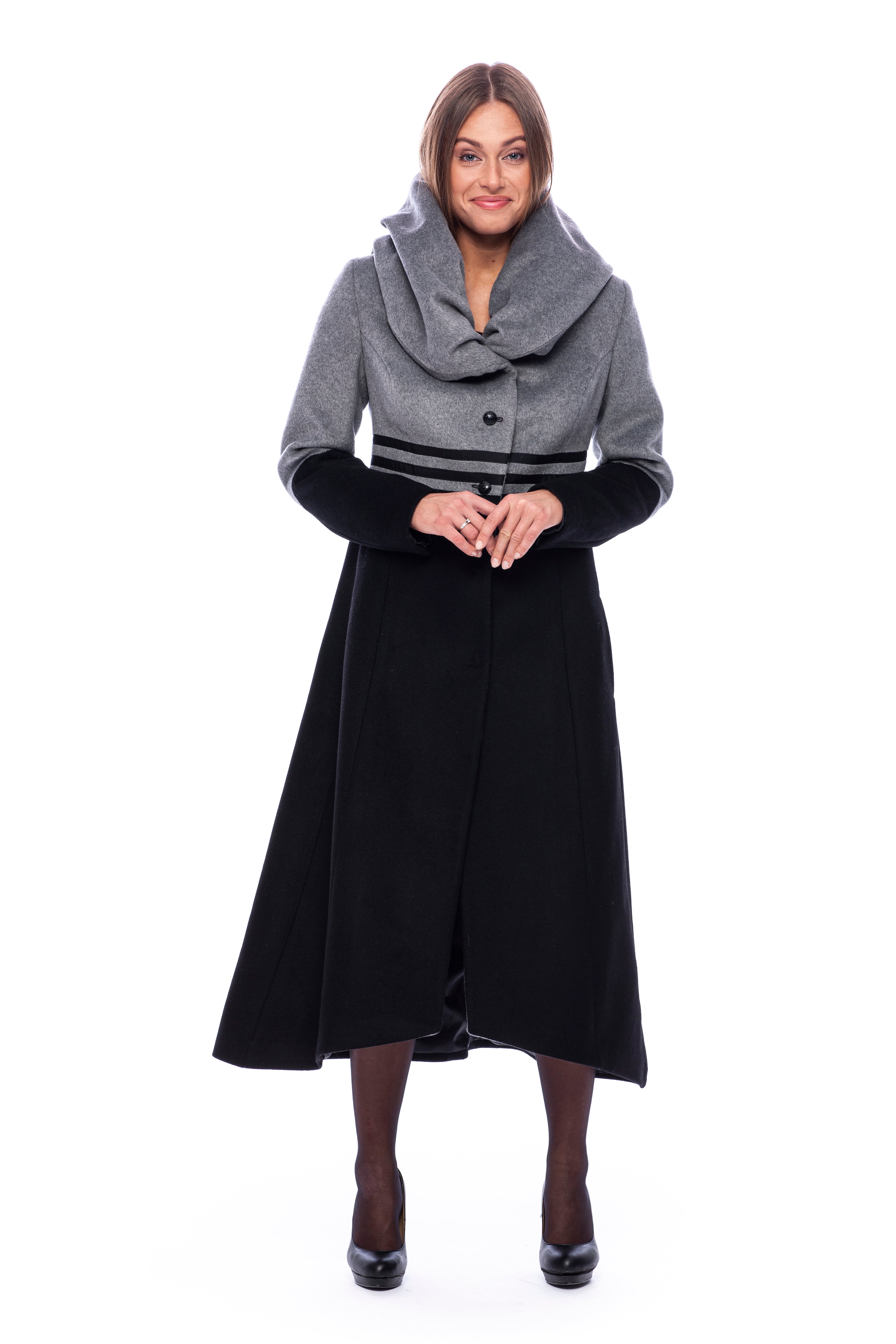 Vilnonis paltas „Emily“